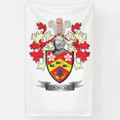 Duncan Family Crest Coat of Arms Spandoek (Verticaal)
