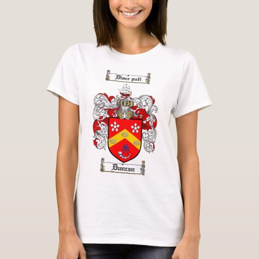 DUNCAN FAMILY CREST - DUNCAN COAT OF ARMS T-SHIRT (Voorkant)