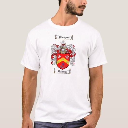 DUNCAN FAMILY CREST - DUNCAN COAT OF ARMS T-SHIRT (Voorkant)