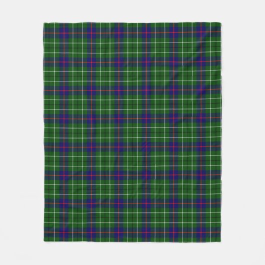 Duncan Modern Plaid Fleece Deken (Voorkant)