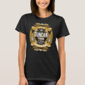 DUNCAN Name, DUNCAN familienaam crest T-shirt (Voorkant)