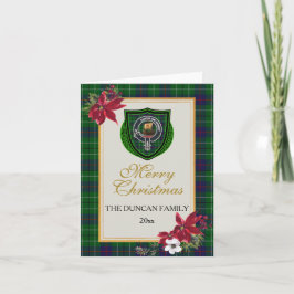 Duncan Schotse Clan Tartan & Crest Kaart