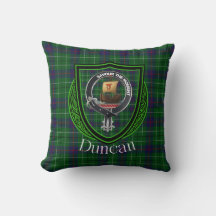Duncan Schotse Clan Tartan en Crest