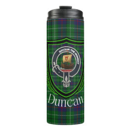 Duncan Schotse Clan Tartan & Wapen Thermosbeker