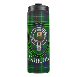 Duncan Schotse Clan Tartan & Wapen Thermosbeker