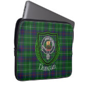 Duncan Scottish Clan Tartan and Crest Laptop Sleeve (Voorkant Rechts)