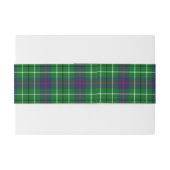Duncan Scottish Tartan Belly Band Uitnodigingen Wikkel (Achterkant Voorbeeld)