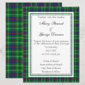 Duncan Scottish Wedding Invitation Kaart (Voorkant / Achterkant)