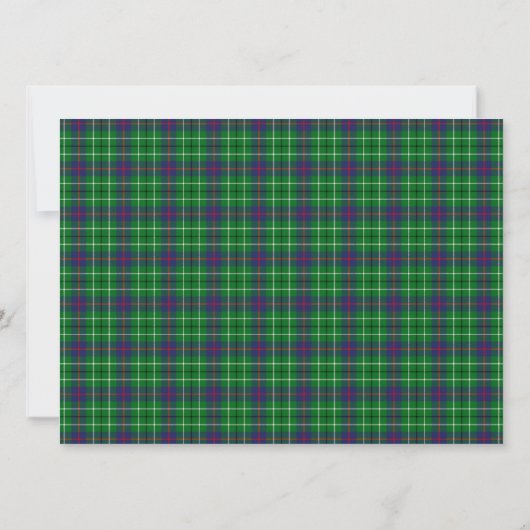 Duncan Scottish Wedding Invitation Kaart (Achterkant)