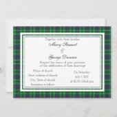 Duncan Scottish Wedding Invitation Kaart (Voorkant)