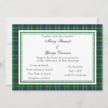 Duncan Scottish Wedding Invitation
