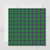 Duncan Scottish Wedding Square Invitation Kaart (Achterkant)