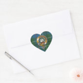 Duncan Tartan & Badge Hart Sticker (Envelop)