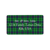Duncan Tartan Label (Voorkant)
