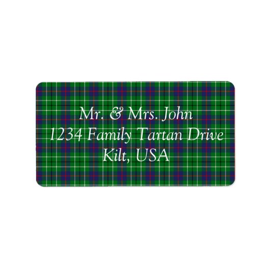Duncan Tartan Label (Voorkant)