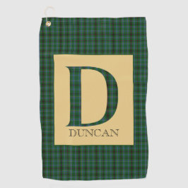Duncan Tartan Monogram D Golfhanddoek