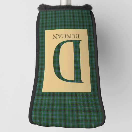 Duncan Tartan Monogram D Golfheadcover (Draai 90)