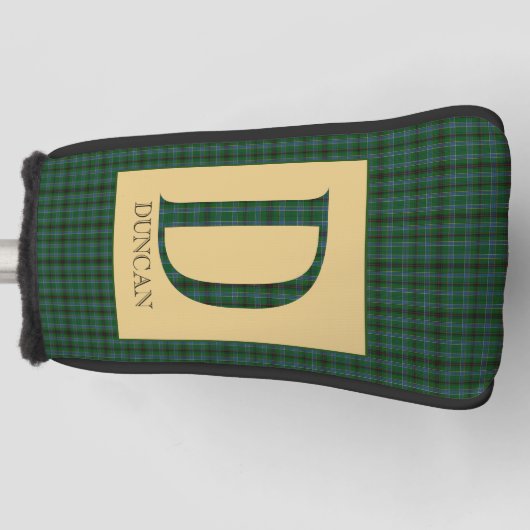 Duncan Tartan Monogram D Golfheadcover (Voorkant)