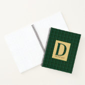 Duncan Tartan Monogram D Notitieboek (Binnen)