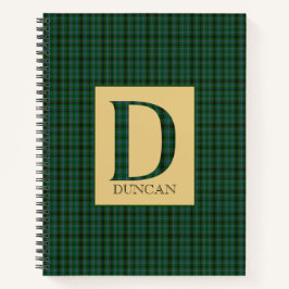 Duncan Tartan Monogram D Notitieboek