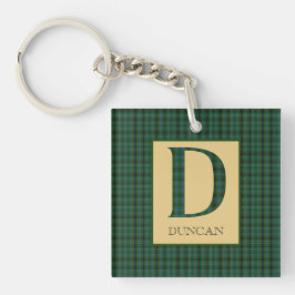 Duncan Tartan Monogram D Sleutelhanger