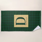 Duncan Tartan Monogram D Strandlaken (Voorkant)
