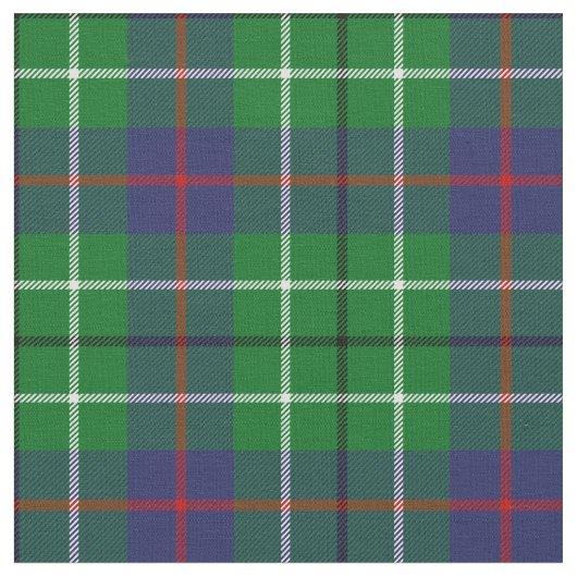 Duncan Tartan Print Stof (Close Up)