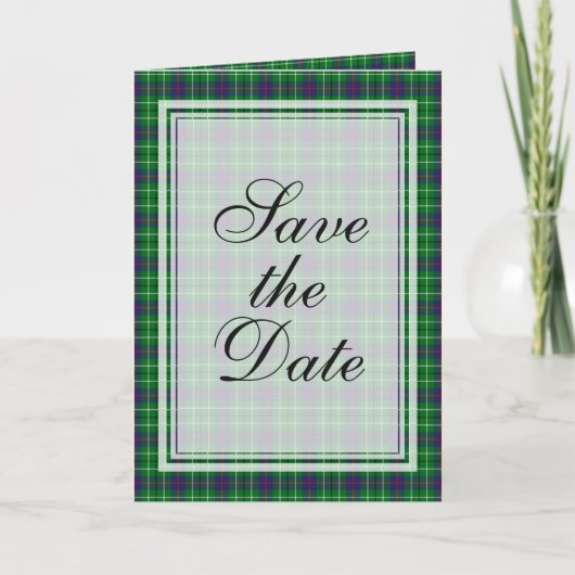 Duncan Tartan Save the Date (Voorkant)