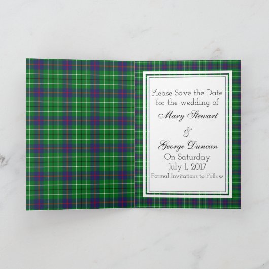 Duncan Tartan Save the Date (Binnen)