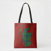 Duncan Tartan Scotland Map Tote Bag (Voorkant)