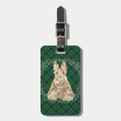 Duncan Tartan Scottie Bagagelabel (Voorkant verticaal)