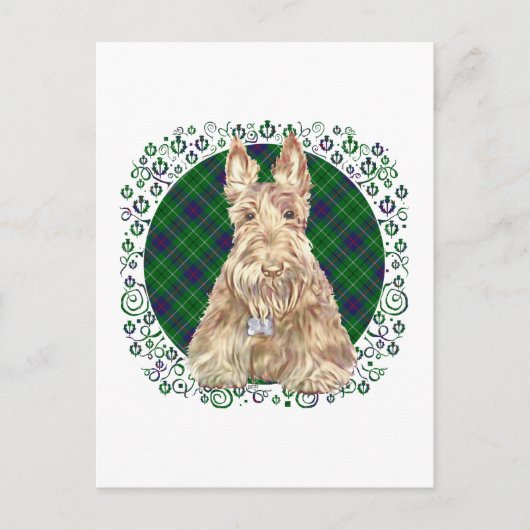 Duncan Tartan Scottie Briefkaart (Voorkant)