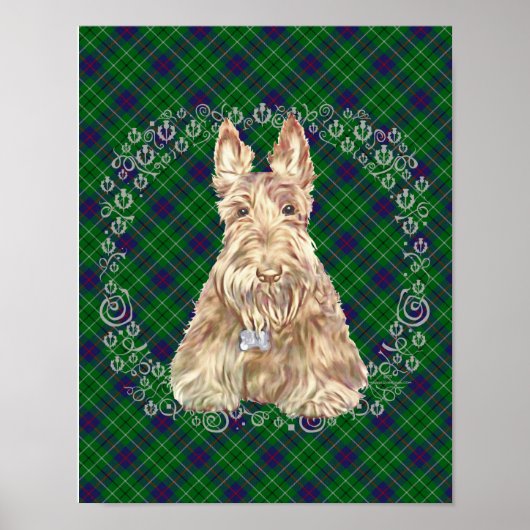 Duncan Tartan Scottie Poster (Voorkant)