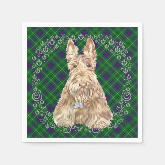Duncan Tartan Scottie Servetten (Voorkant)