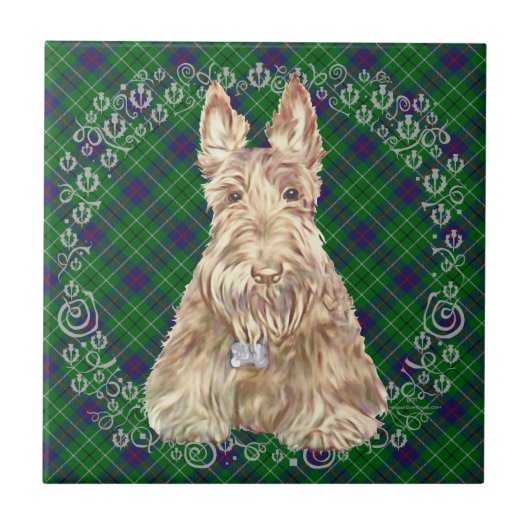 Duncan Tartan Scottie Tegeltje (Voorkant)