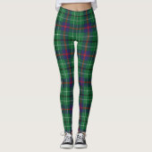 Duncan Tartan Scottish Clan Pset Pattern Leggings (Voorkant)