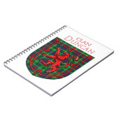 Duncan Tartan Scottish Play Lion Rampant Notitieboek (Linkerzijde)