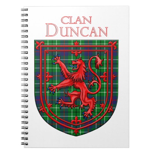 Duncan Tartan Scottish Play Lion Rampant Notitieboek (Voorkant)