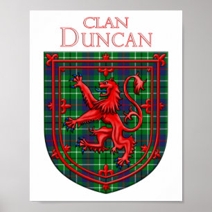 Duncan Tartan Scottish Play Lion Rampant Poster