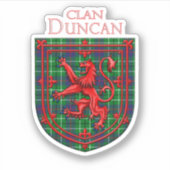 Duncan Tartan Scottish Play Lion Rampant Sticker (Voorkant)