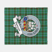 Duncan van Sketraw Clan Badge Tartan Fleece Deken (Voorkant (Horizontaal))