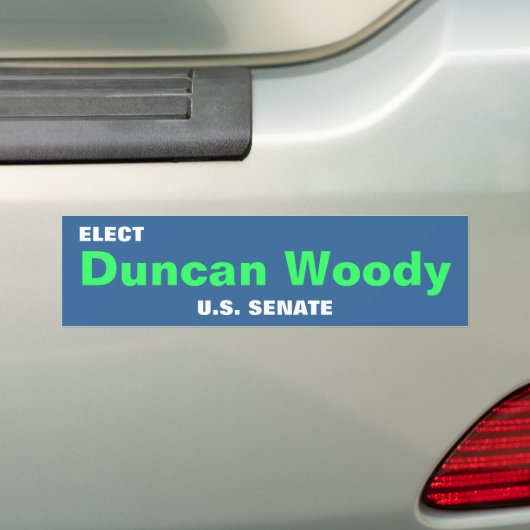 DUNCAN WOODY-bumpersticker Bumpersticker (Op auto)