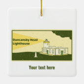 Duncansby Head Lighthouse aan Favorieten toegevoeg Keramisch Ornament (Achterkant)