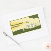 Duncansby Head Lighthouse aan Favorieten toegevoeg Rechthoekige Sticker (Envelop)