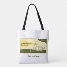 Duncansby Head Lighthouse aan Favorieten toegevoeg Tote Bag