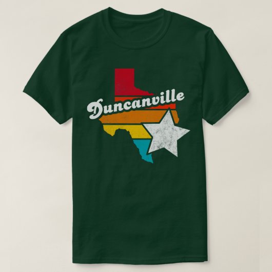 Duncanville Texas noodlijdend Souvenir 2 T-shirt (Design voorkant)