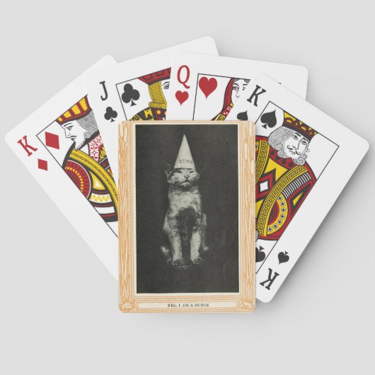 Dunce kat kaarten spelen (Achterkant)