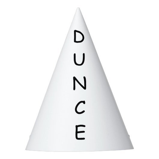 Dunce pet V2.0 humor verjaardagen en feestdagen Feesthoedjes (Voorkant)