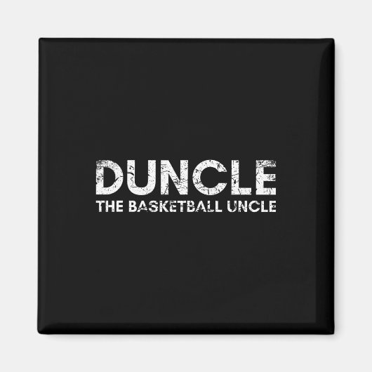 Duncle basketbal oom magneet (Voorkant)