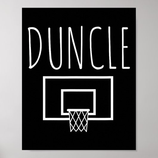 Duncle Fun basketbal oom Poster (Voorkant)